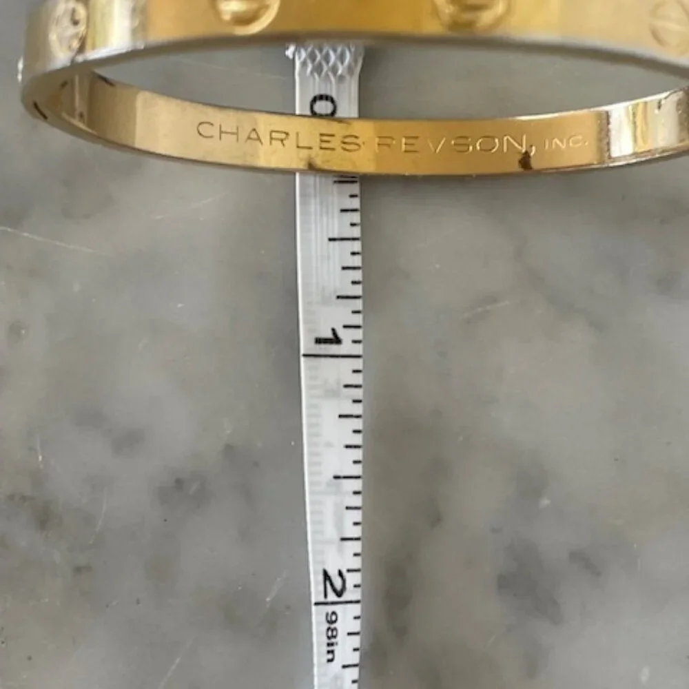CHARLES REVSON Love Bracelet by Aldo Cipullo 1970 Gold Electroplate